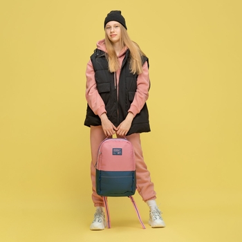 Рюкзак Yes T-122 Sense, синий с розовым (552527) - Pampik - 5