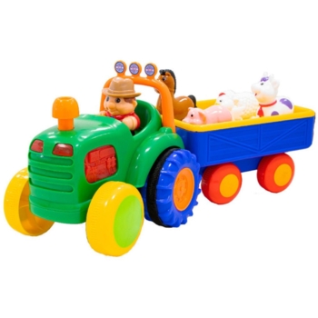 Игровой набор Kiddi Smart Трактор с трейлером (063180) - Pampik