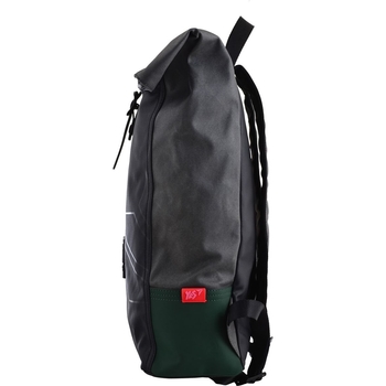 Рюкзак міський Yes Roll-top T-77 Green anthracite, черный (557430) - Pampik - 4