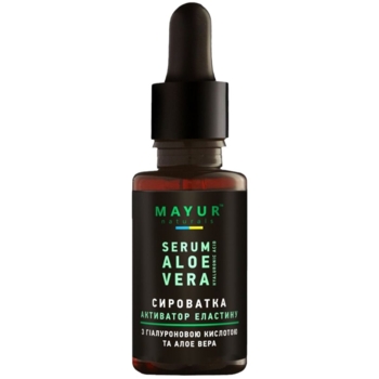 Сыворотка-активатор эластина для лица Mayur Увлажняющая с алоэ вера и гиалуроновой кислотой, 30 мл - Pampik