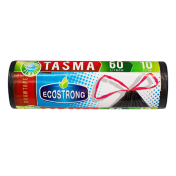 Мусорные пакеты Sipeko LDPE на завязках, 60 л, 10 шт. - Pampik