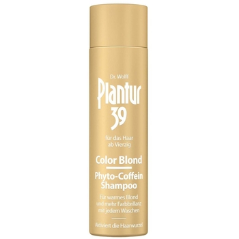 Тонирующий шампунь против выпадения волос Plantur 39 Color Blond, для блондинистых и светлых волос, 250 мл - Pampik