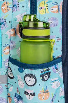 Рюкзак CoolPack Joy S Indian Zoo, 21 л, 39х28х17 см, S, блакитний (E48547) - Pampik - 4