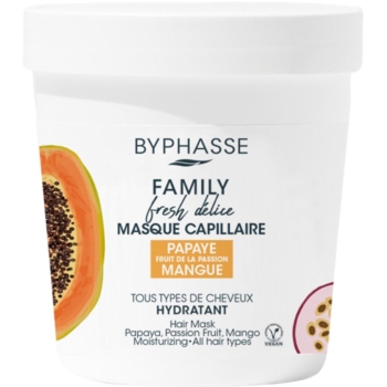Маска для всех типов волос Byphasse Family Fresh Delice, с папаей, маракуей и манго, 250 мл - Pampik