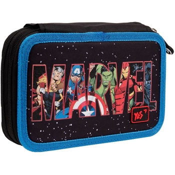Пенал жесткий Yes HP-01 Marvel Avengers, 13х21х4 см, черный (533130) - Pampik