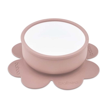 Мисочка с основой-присоской Baboo, бежевая (9-035) - Pampik