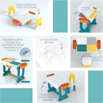 Комплект Poppet Нью-Джерсі трансформер 6 в 1 зі стільчиком (PP-004N) - Pampik - 5