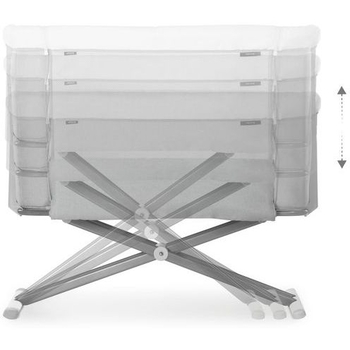 Приставне ліжко Hauck Face to Me 2 Melange Grey, сіре (60853-1) - Pampik - 6