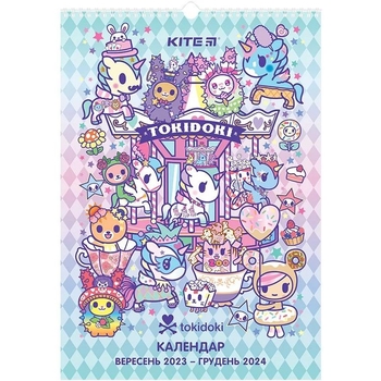 Календар-планер Kite tokidoki на 2023-2024 рік настінний перекидний (TK23-440-1) - Pampik