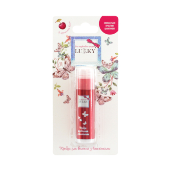 Крейда для волосся Lukky, з блискітками та ароматом вишні, блістер, 10 г, червоний (T18859) - Pampik - 3