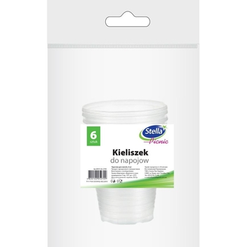 Набір одноразових чарок Stella, 6 шт. - Pampik