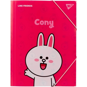 Папка Yes Line Friends Cony, A4, на резинці (492097) - Pampik