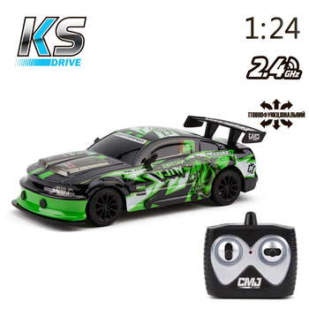 Автомобіль KS Drive Road Rebels 1:24 зелений (18599OB) - Pampik - 7