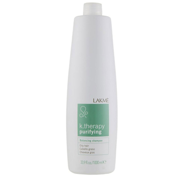 Шампунь Lakme K.Therapy Purifying Balancing Shampoo, балансуючий, для жирного волосся, 1000 мл - Pampik