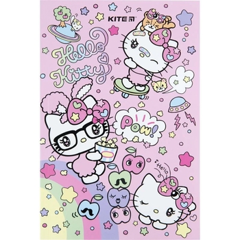Книга записна Kite Hello Kitty А5 без лініювання 64 аркушів (HK23-193-2) - Pampik