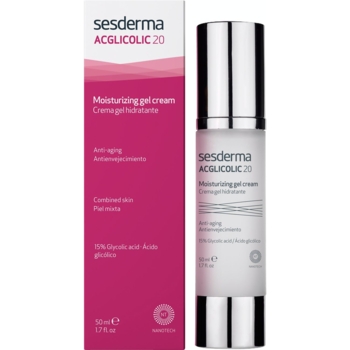 Зволожуючий крем-гель для обличчя Sesderma Acglicolic20 Moisturizing Cream-Gel 50 мл - Pampik