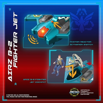 Ігровий набір A.C.I.D. Morphozor Airz B-2 Fighter Jet (535200) - Pampik - 4
