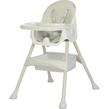 Стільчик для годування Bambi M 4136-2 Ice Gray, сірий (23660) - Pampik