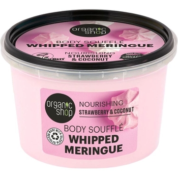 Суфле для тела Organic Shop Body Souffle Whipped Meringue Nourishing Strawberry & Coconut 250 мл - Pampik