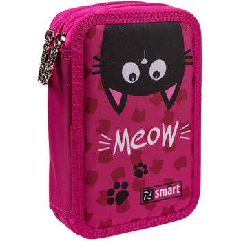 Пенал твердий Smart HP-01 Cat rules, 13х21х4 см, рожевий (533271) - Pampik
