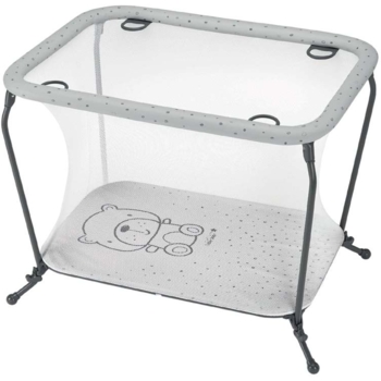 Манеж CAM Lusso, з ведмедиком, сірий - Pampik