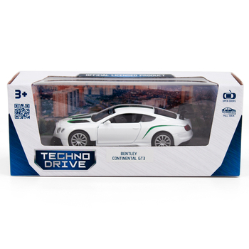 Автомодель TechnoDrive Bentley Continental GT3 белая (250258) - Pampik - 11