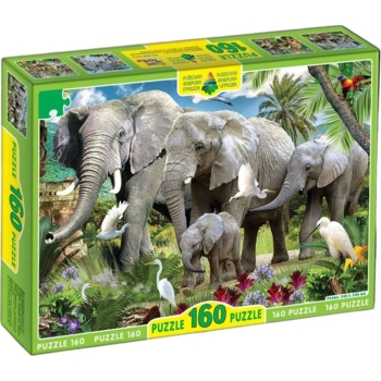 Пазл Київська фабрика іграшок Слоны 160 элементов - Pampik