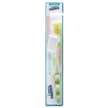 Зубна щітка Pasta Del Capitano Whitening Medium, середня, зелений - Pampik