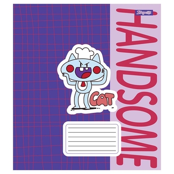 Набор тетрадей 1 Вересня Handsome, в косую линию, 12 листов, 25 шт. (766552) - Pampik - 4