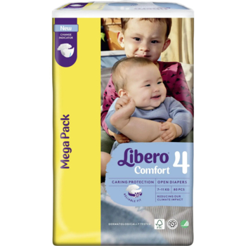 Подгузники на липучках Libero Comfort 4 (7-11 кг), 80 шт. - Pampik - 2