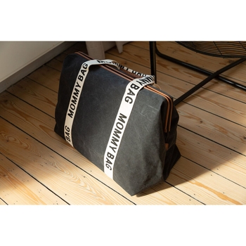 Сумка Childhome Mommy bag Signature - Canvas Black, черный (CWMBBSCBL) - Pampik - 12