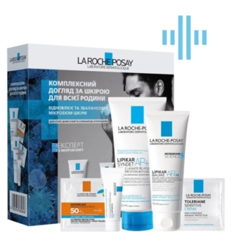 Подарунковий набір La Roche-Posay Lipikar: Комплексний догляд за шкірою для всієї родини для сухої та схильної до атопії шкіри - Pampik