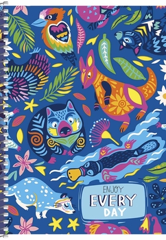 Тетрадь для записей Student А5, в клеточку, спираль, 80 л., Лесные обитатели (A5-SC-080-6081K) - Pampik