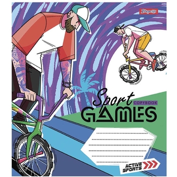 Тетрадь общая 1 Вересня Sport Games, A5, в клеточку, 36 листов - Pampik - 2
