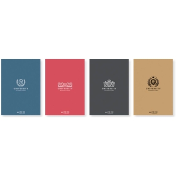 Блокнот для записів Student, А6, в клітинку, склеювання, 50 арк., темно коричневий (A6-GB-050-828K) - Pampik - 2