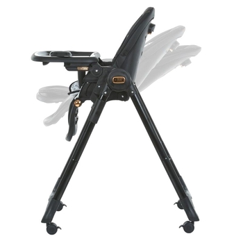 Стільчик для годування El Camino ME 1037-B Crystal Black Gold, чорний (25944) - Pampik - 5