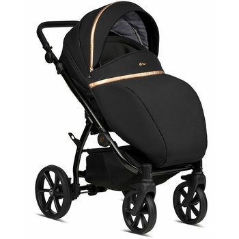 Коляска Tutis Uno 3 Plus Black Edition Copper, 2 в 1, черная (1072199) - Pampik - 6