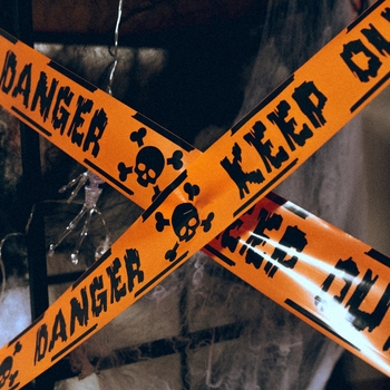 Лента сигнальная Yes! Fun Halloween Skull Danger, 10 м (974364) - Pampik - 2