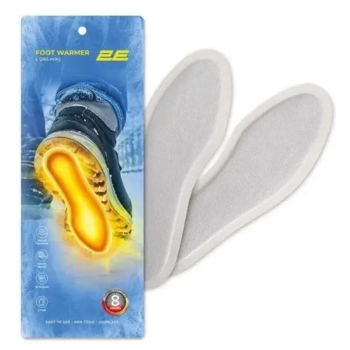 Грелка для ног 2E, химическая, размер L, 265 мм, до 8 часов, 1 пара (2E-NAFW8L) - Pampik