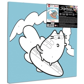 Картина за номерами Santi Серфер, 25х25 см (954248) - Pampik - 2