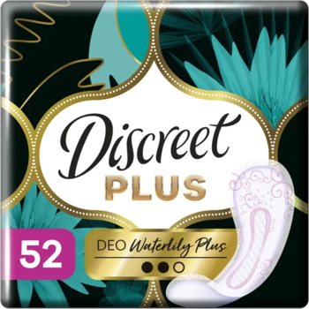 Щоденні прокладки Discreet Water Lily DEO Плюс, 52 шт. - Pampik