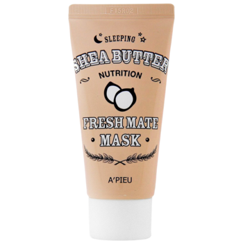 Нічна маска для обличчя A'pieu Fresh Mate Shea Butter Nutrition Sleeping Mask з маслом ши, 50 мл - Pampik
