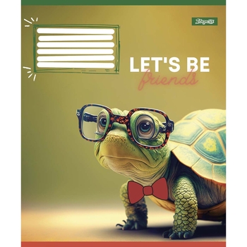 Тетрадь общая 1 Вересня Let`s be friends, А5, в косую линию, 12 листов (766300) - Pampik - 4