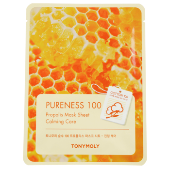 Маска тканинна для обличчя Tony Moly Pureness 100 Propolis 21 мл - Pampik