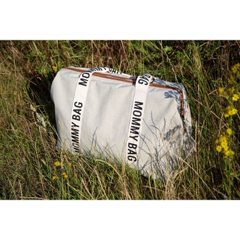 Сумка Childhome Mommy bag Signature - Canvas White, белый (CWMBBSCOW) - Pampik - 19
