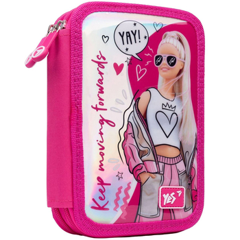 Пенал жесткий Yes HP-01 Barbie, 13х21х4 см, розовый (533103) - Pampik