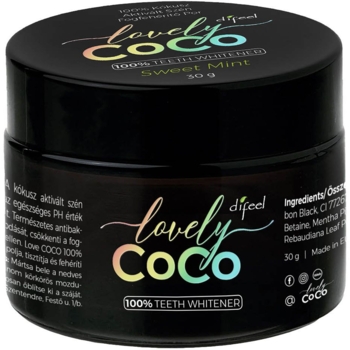 Зубний порошок Difeel Lovely Coco, відбілюючий, 30 г - Pampik