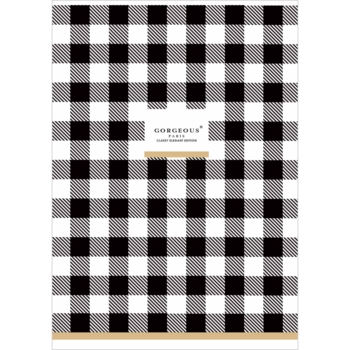 Зошит загальний Student, А4, в лінію, 40 аркушів, чорний з білим (A4-040-5213L) - Pampik