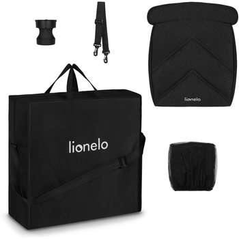 Прогулянкова коляска Lionelo Cloe Black Onyx, чорна (LO-CLOE BLACK ONYX) - Pampik - 11