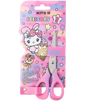 Ножницы детские Kite Hello Kitty с резиновыми вставками 13 см (HK23-016) - Pampik